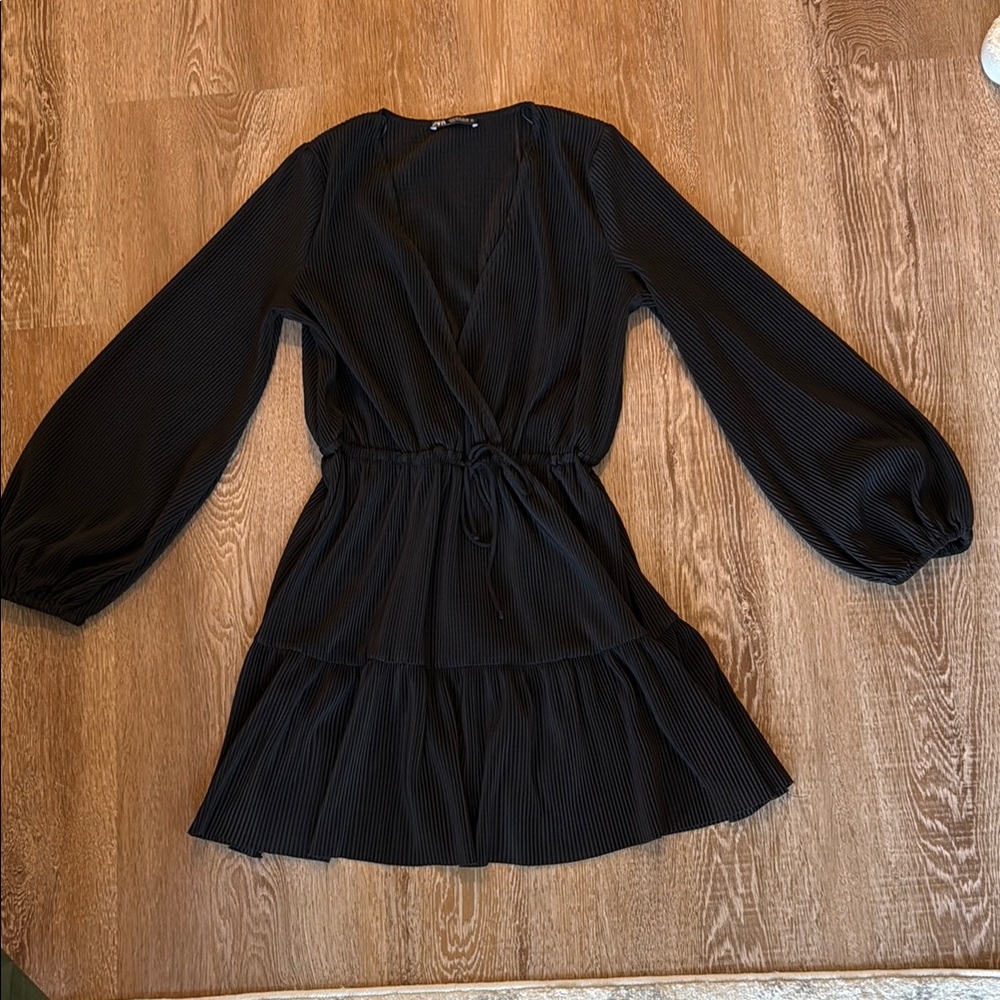 Zara Woman’s Long Sleeve Wrap Dress